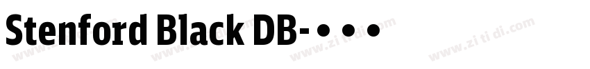 Stenford Black DB字体转换